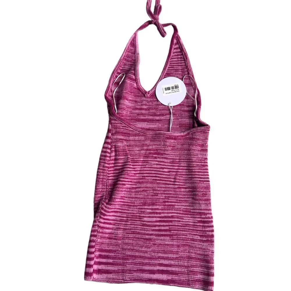 Princess Polly ZOEY HALTER MINI DRESS PURPLE NWT XS/S